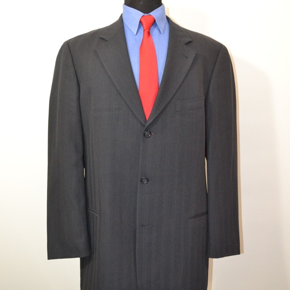 Hugo Boss Other - Hugo Boss 44L Sport Coat Blazer Suit Jacket Dark G